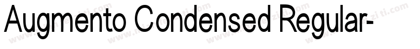 Augmento Condensed Regular字体转换